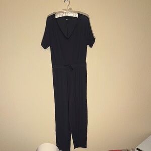 Old Navy Heather Grey Short Sleeve Jumpsuit